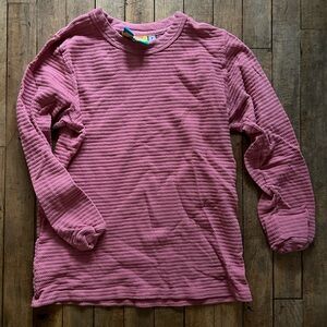 Big Bud Press Honeycomb Thermal Long Sleeve Top Pink Size XXS Cotton